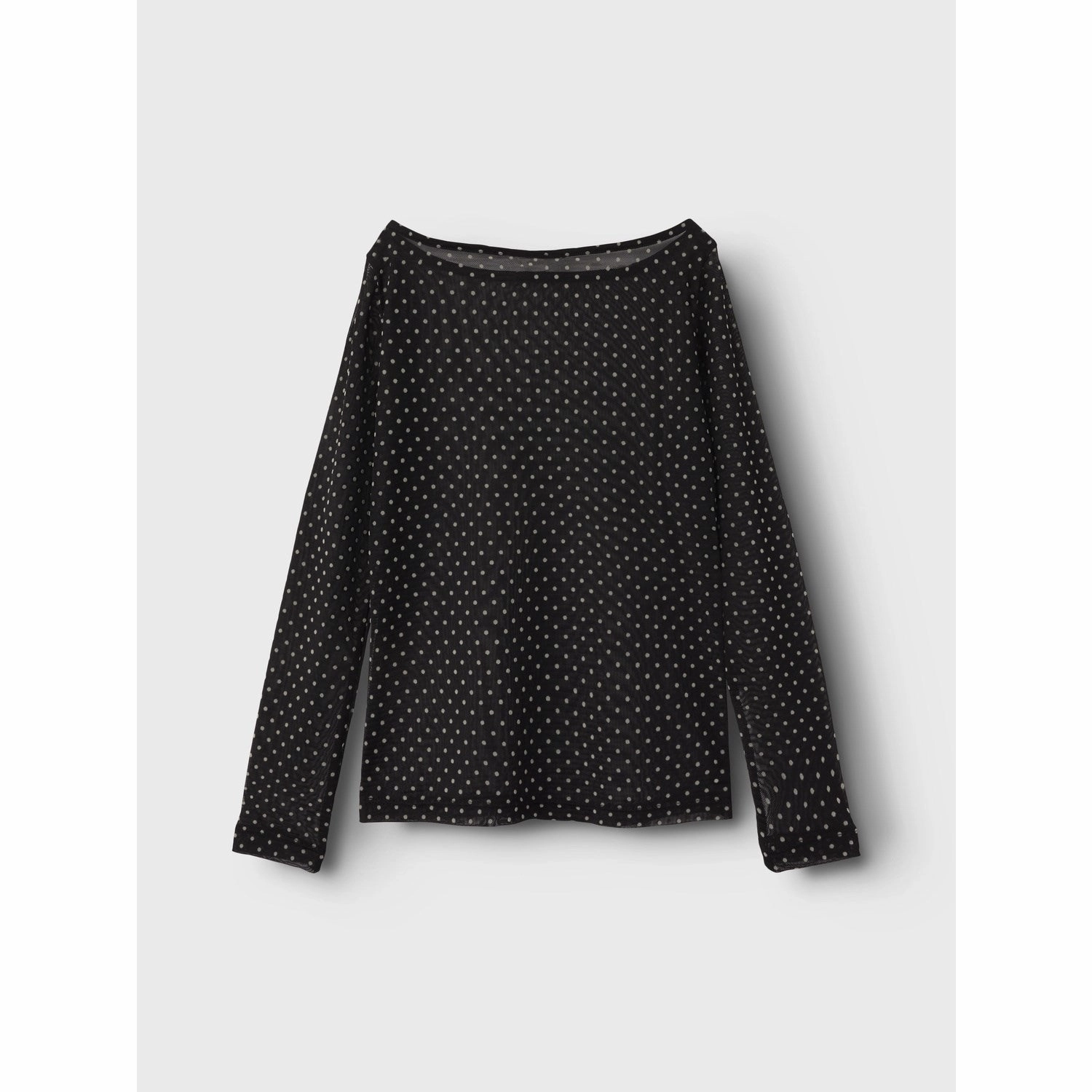 Name It Black Dot Silje Slim Blouse Sustainable Material Durable Construction