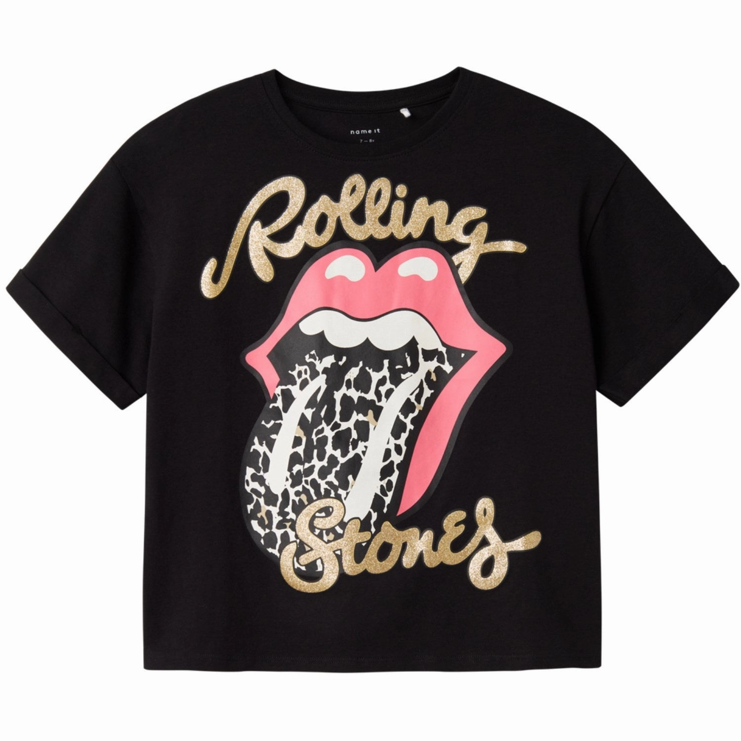 Timeless Look Name It Black Farda Rolling Stones Regular T-Shirt