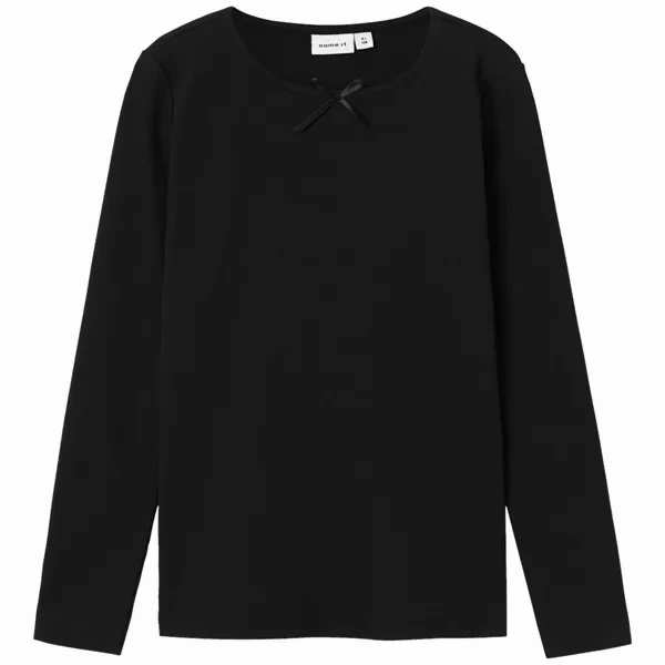 Name it Black Fionea Slim Blouse Modern Style Stretch Fabric