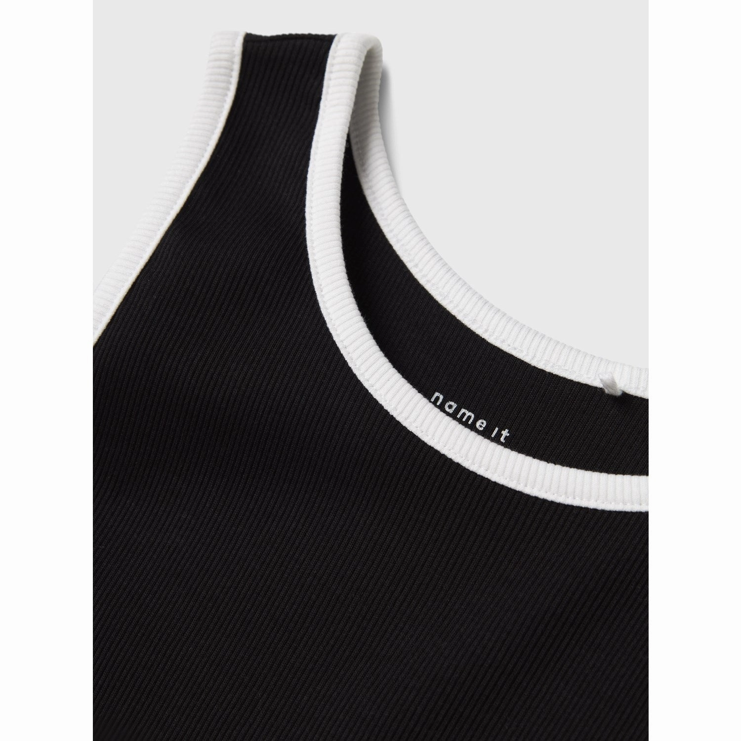 Name It Black Jally Slim Long Dress Feminine Line Smooth silhouette