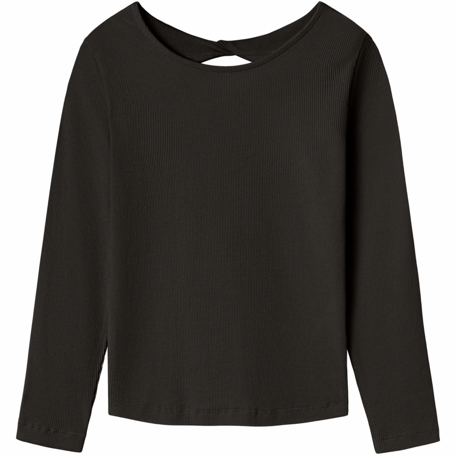 Name It Black Lutine Slim Blouse Minimalist fashion