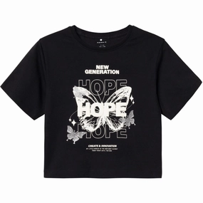 Outdoor Sports Active Style Name It Black Nole Short T-Shirt