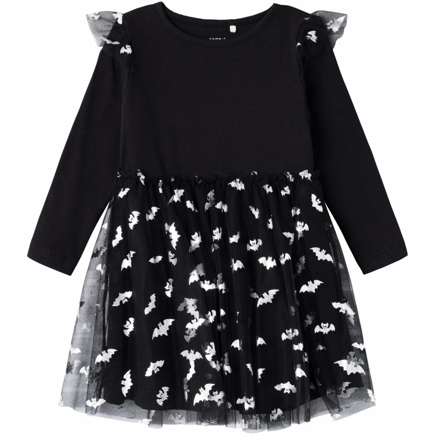 High-Low-Hem Name It Black Ottoline Tulle Skirt Dress
