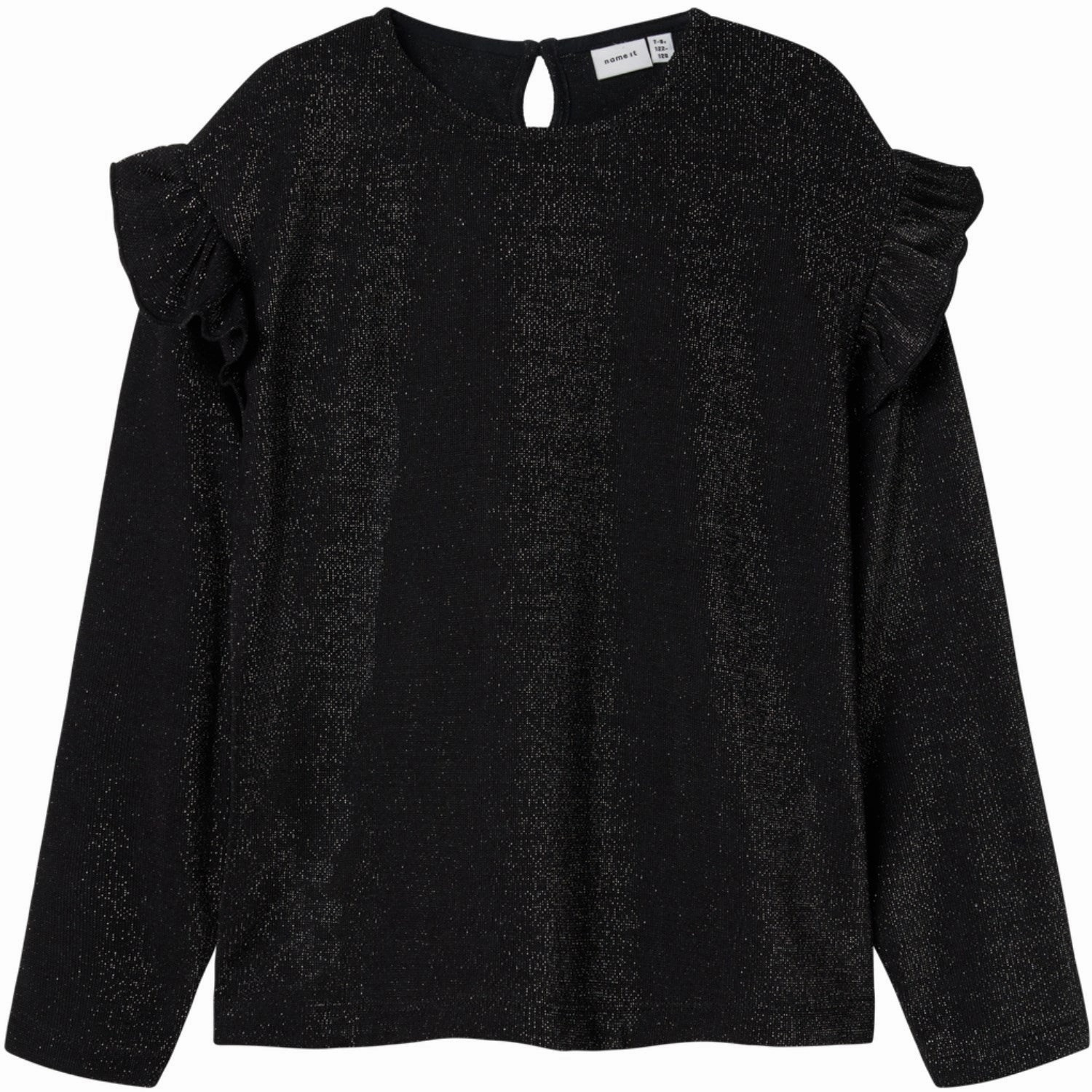 Name It Black Roisin Regular Blouse Raw edge