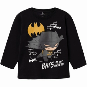 Name It Black Seppel Batman Blouse All-day Comfort Double Stitched Seams