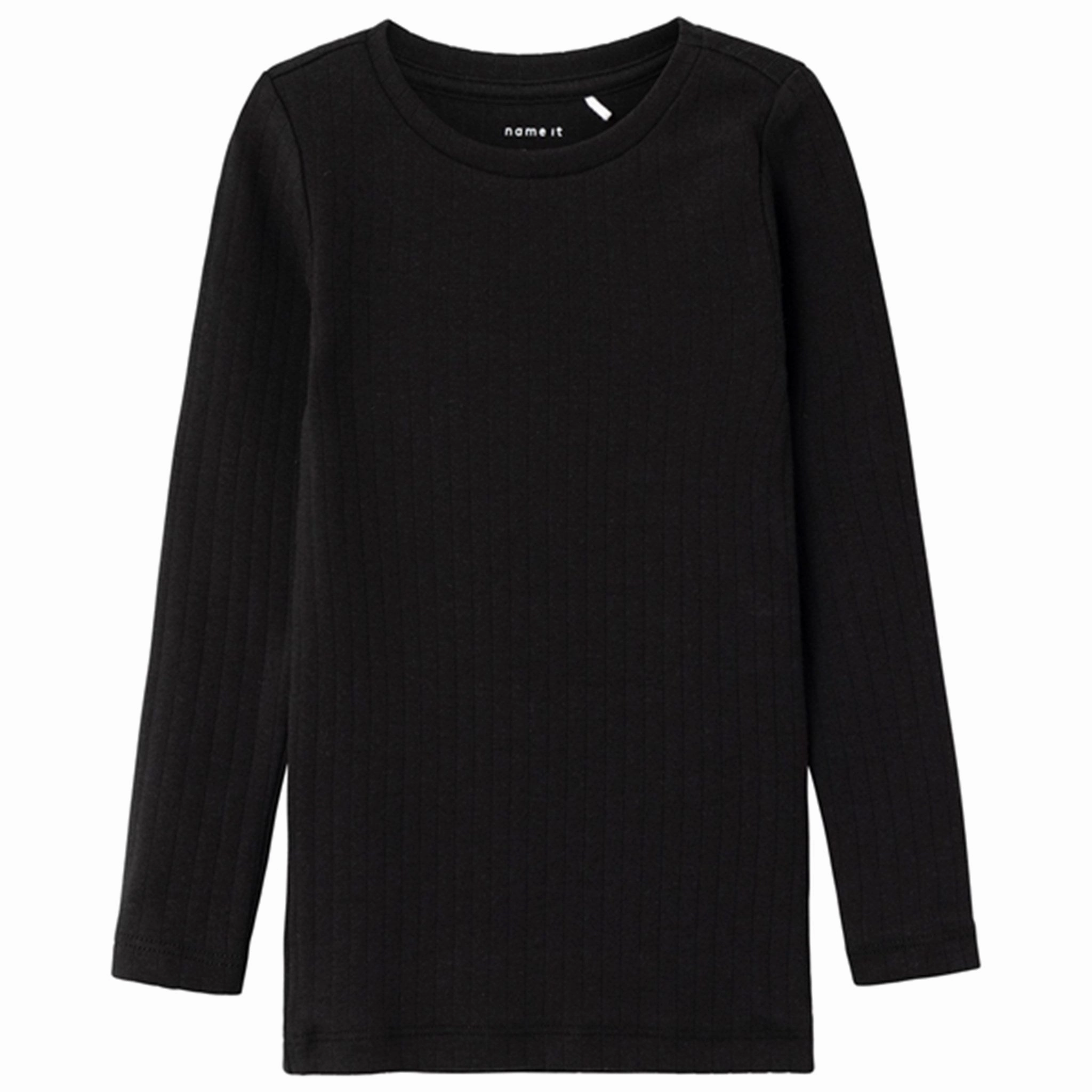 Name it Black Suraja Slim Blouse Noos Performance Fabric Relaxed Silhouette