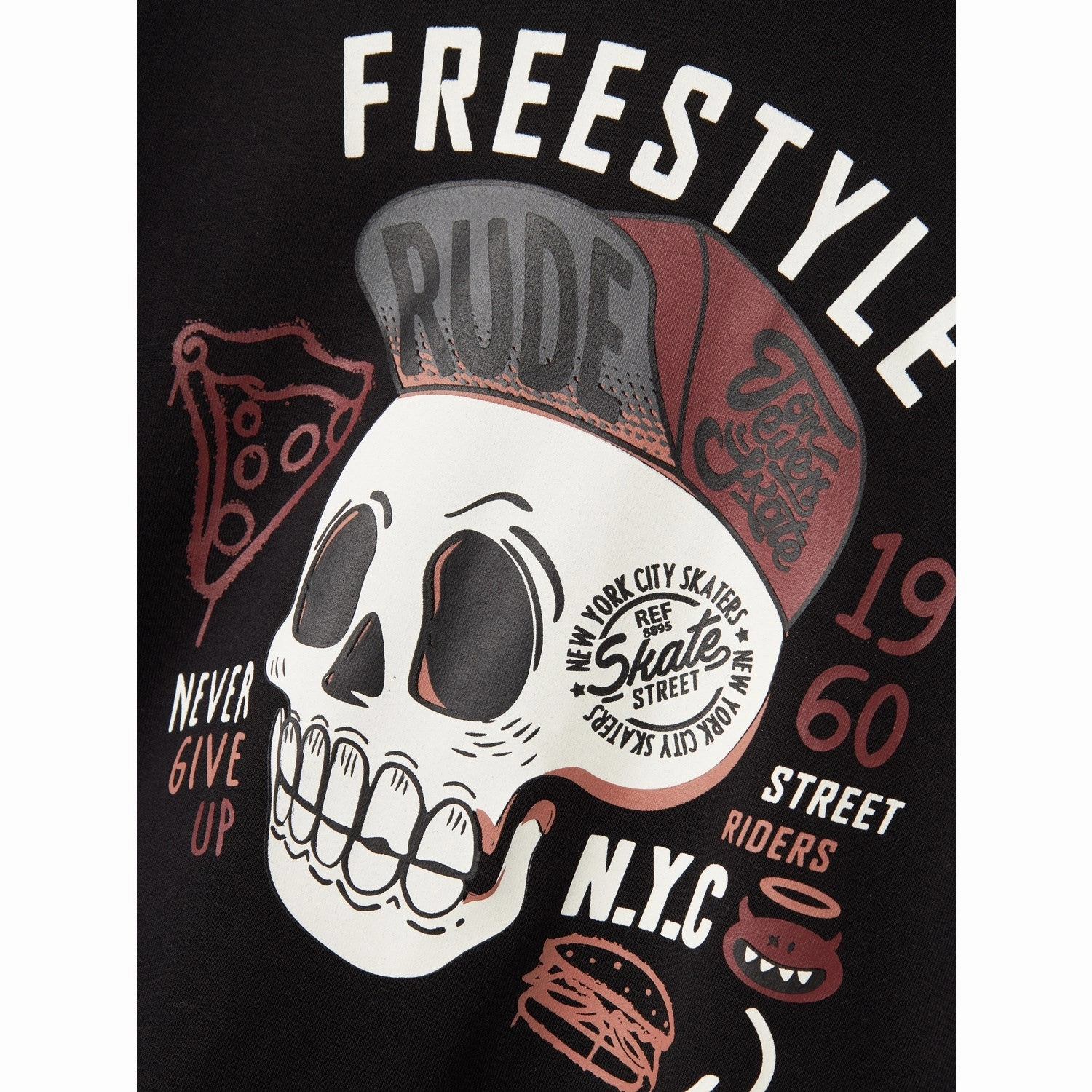 Name It Black Tuduke Regular Sweatshirts Ergonomic Tailoring Mediterranean style