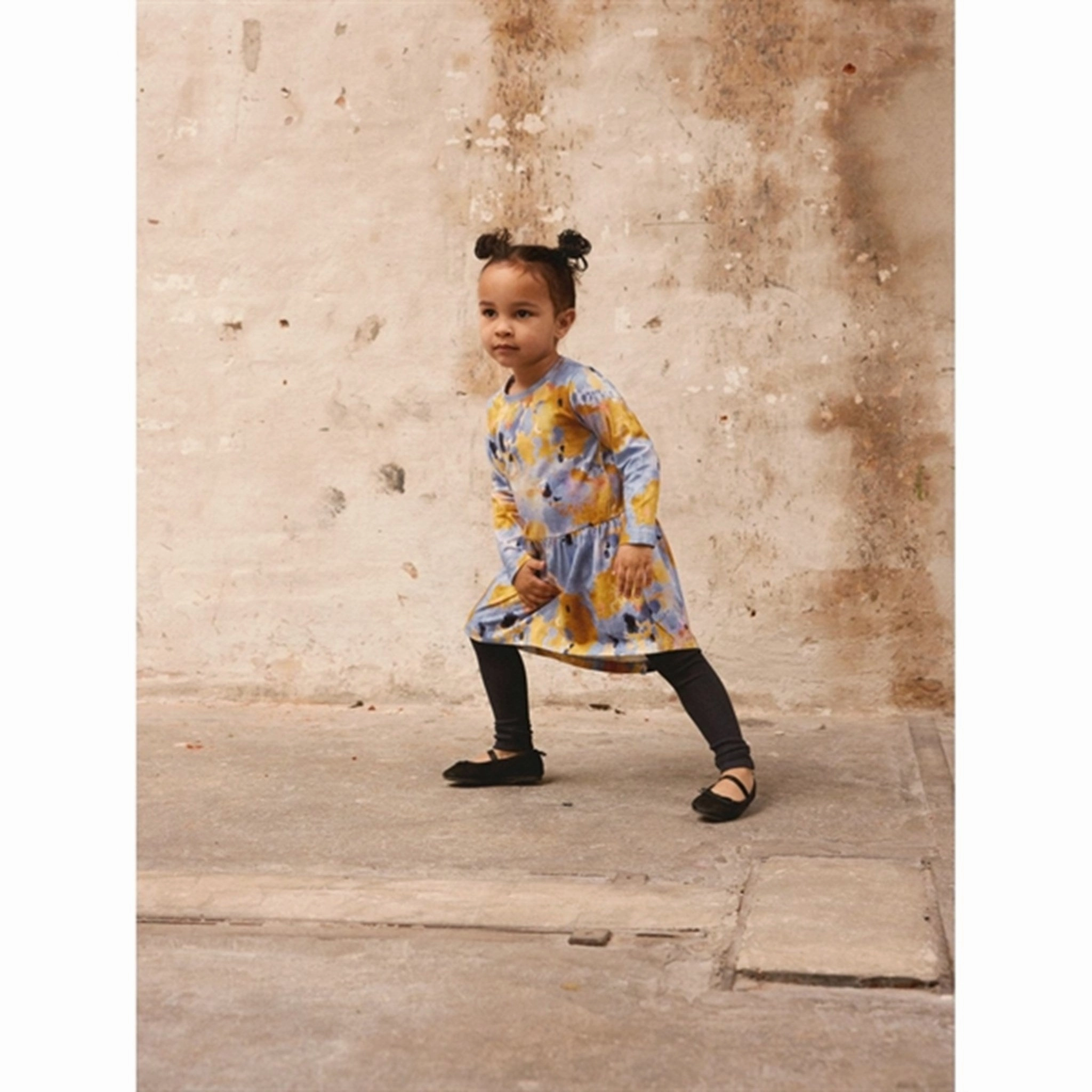 Name it Blue Ice Birgit Dress Garden Scene Modern Comfort