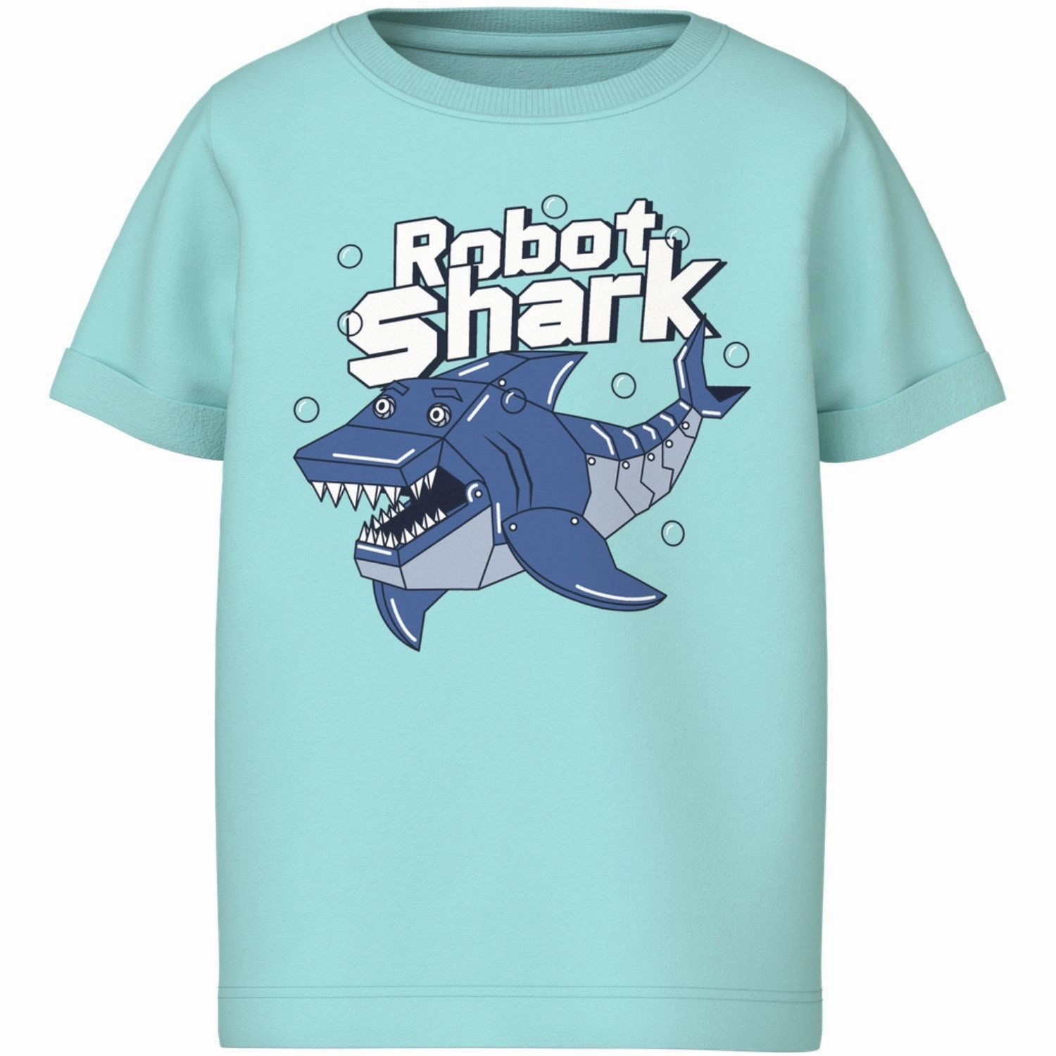 Seasonal Smart Name It Blue Tint Shark Nmmvux Ss Top