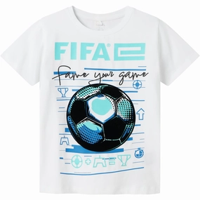 Name It Bright White Adian Fifa E T-Shirt Urban Trend Look