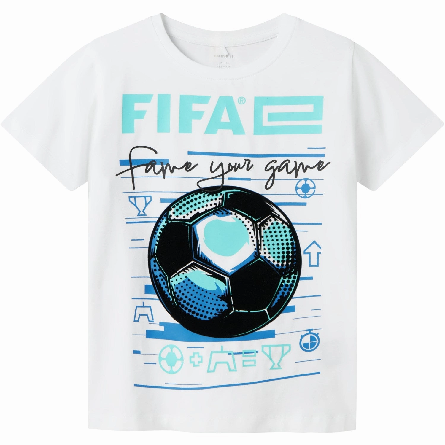 Name It Bright White Adian Fifa E T-Shirt Urban Trend Look
