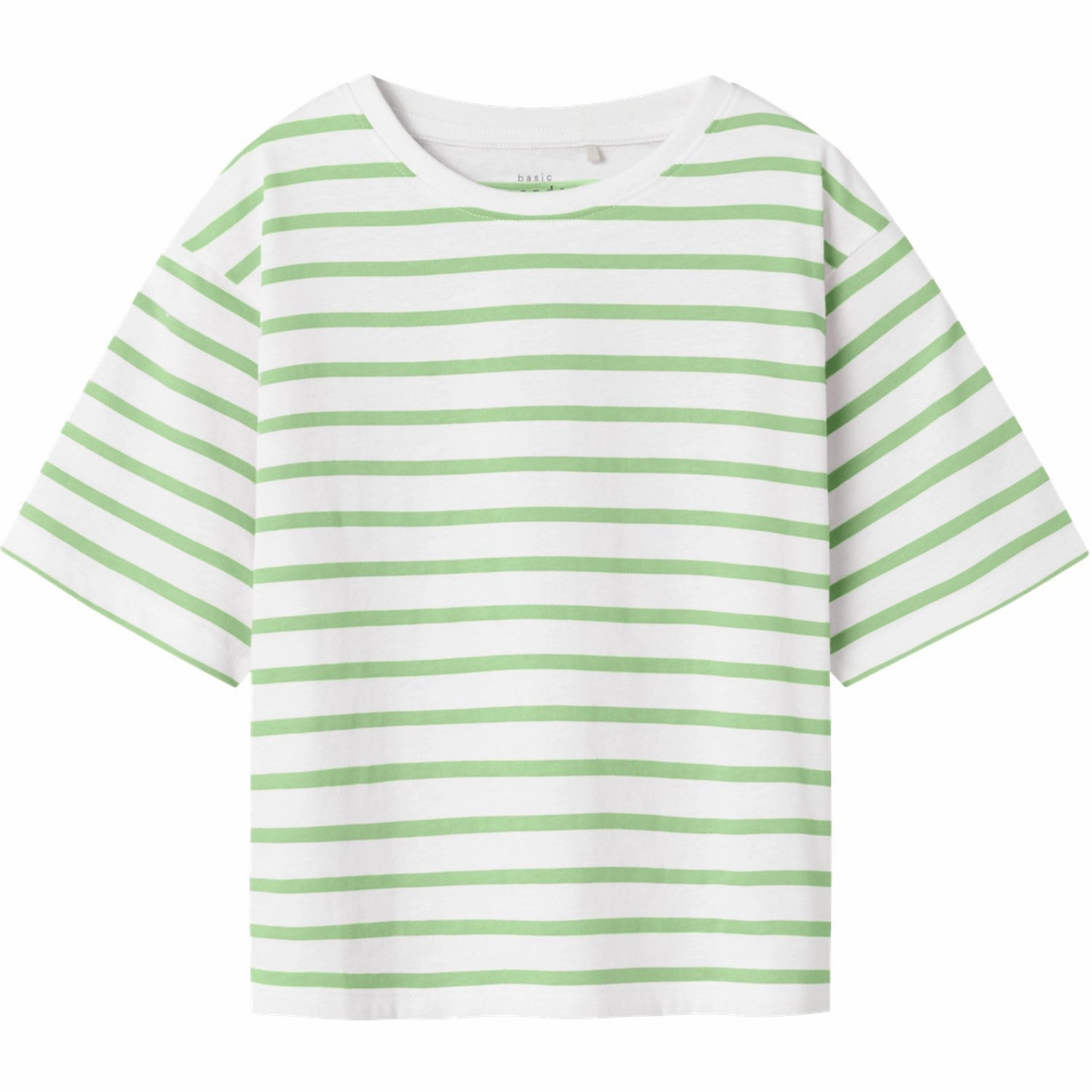 Perfect Layer Minimal Outfit Name It Bright White Arcdian Green Nkfvitanni Ss Short Rlx Top