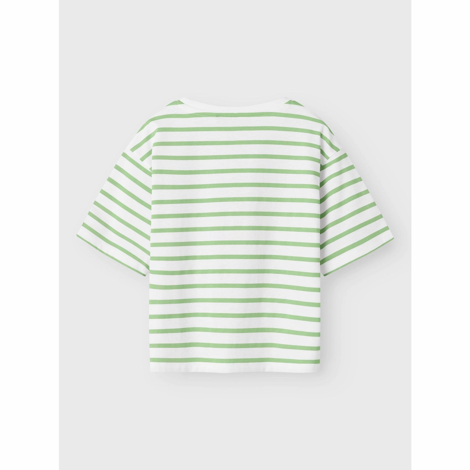 Cozy and Fashionable Name It Bright White Arcdian Green Nkfvitanni Ss Short Rlx Top