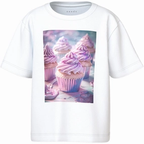 Minimalist fashion Name It Bright White Cupcake Nmfvotea Ss Nreg Top