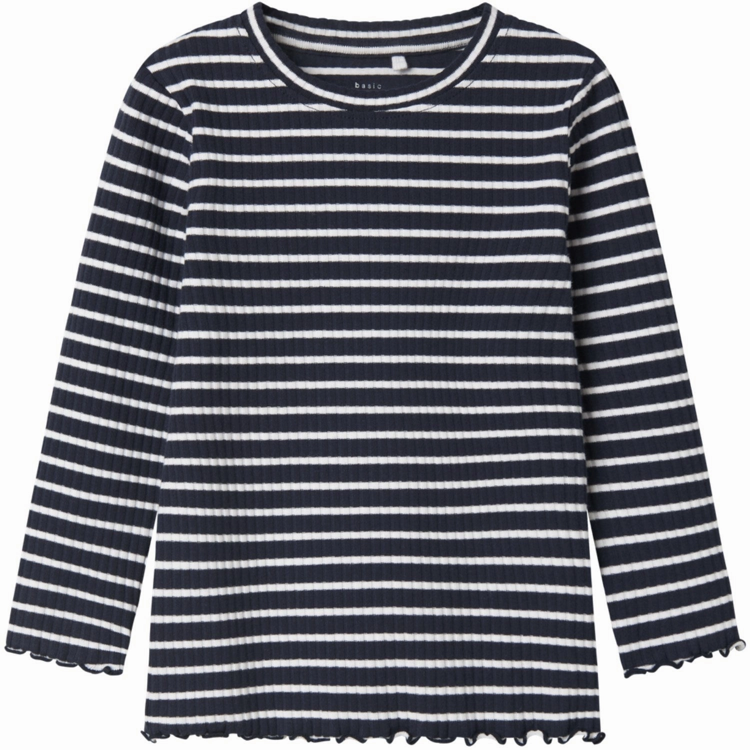 Gym Appropriate Name It Bright White Dark Sapphire Vemma Slim Blouse