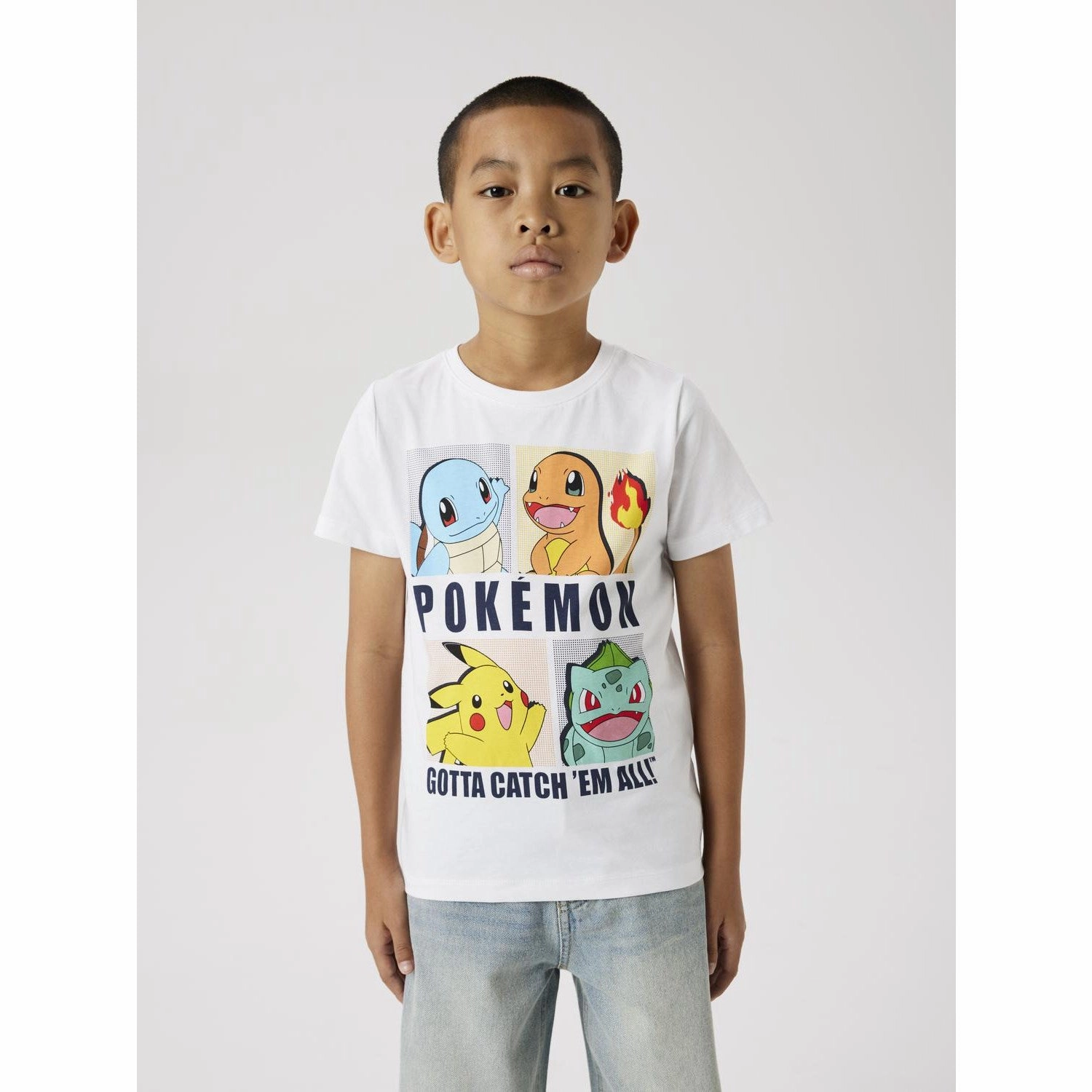 Name It Bright White Dazz Pokemon Regular T-Shirt Noos Soft Design Seasonal Smart