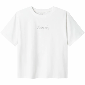 NonRestrictive Cut Name It Bright White Delik Regular T-Shirt