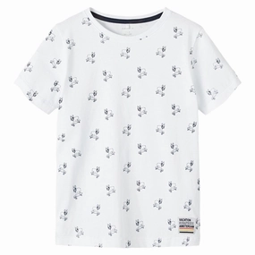 Name it Bright White Delvin T-Shirt Loose Fit Pocket Design