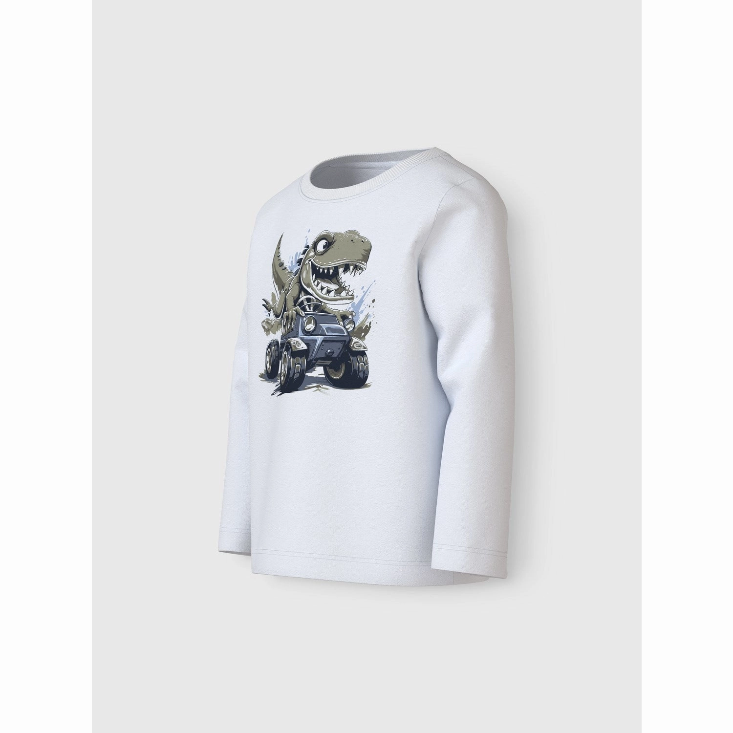 Reinforced Side Vents decorative element Name It Bright White Dino Race Vux Blouse