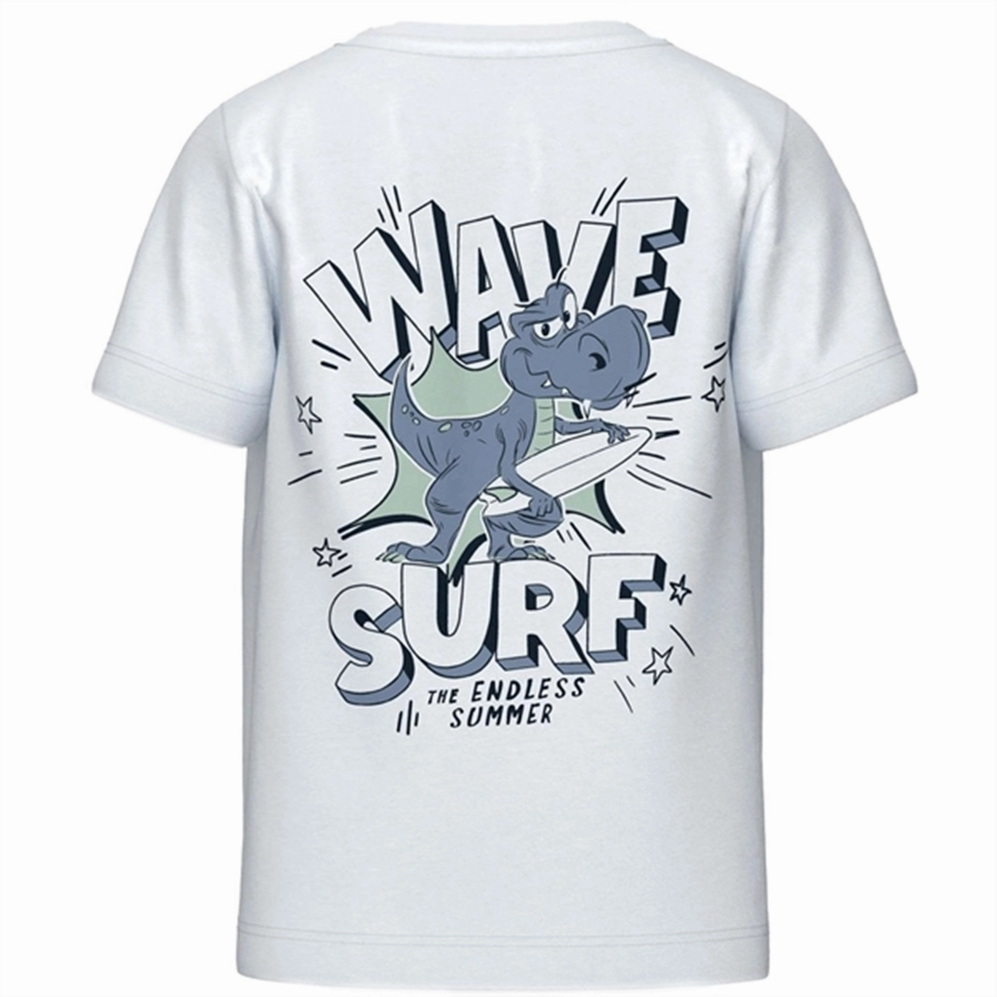 Everyday Comfort Style Contrast Inner Binding Name it Bright White Dinosaur Velux T-Shirt