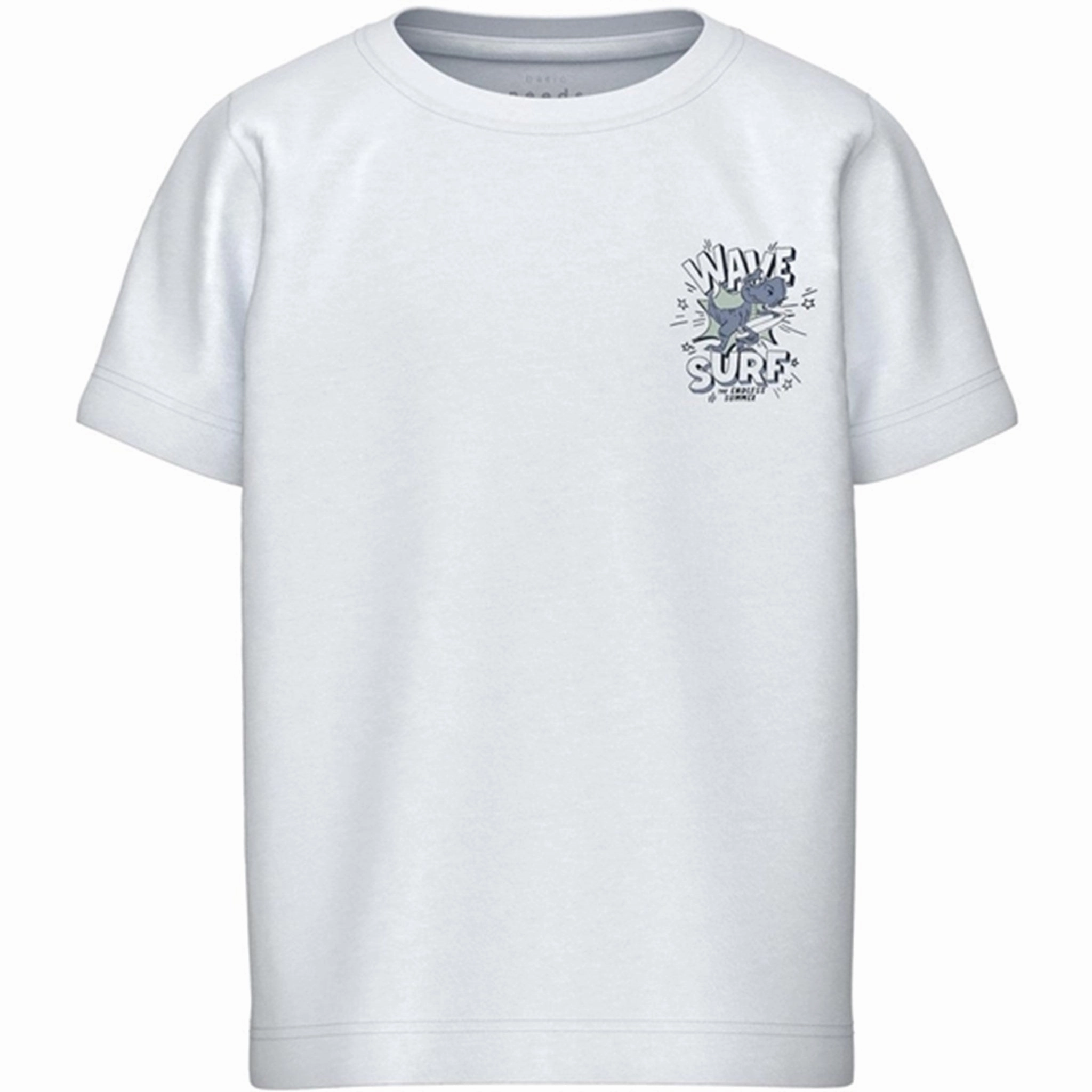 Name it Bright White Dinosaur Velux T-Shirt Premium Cotton Blend