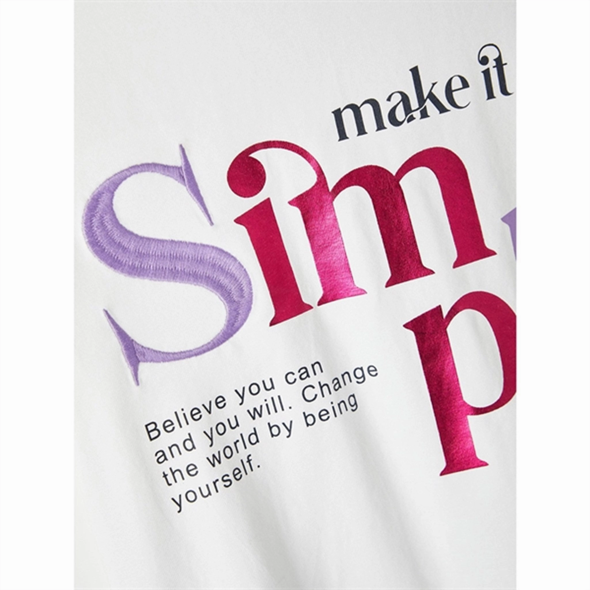 Name it Bright White Donja T-Shirt Flattering Cut Adult sophistication