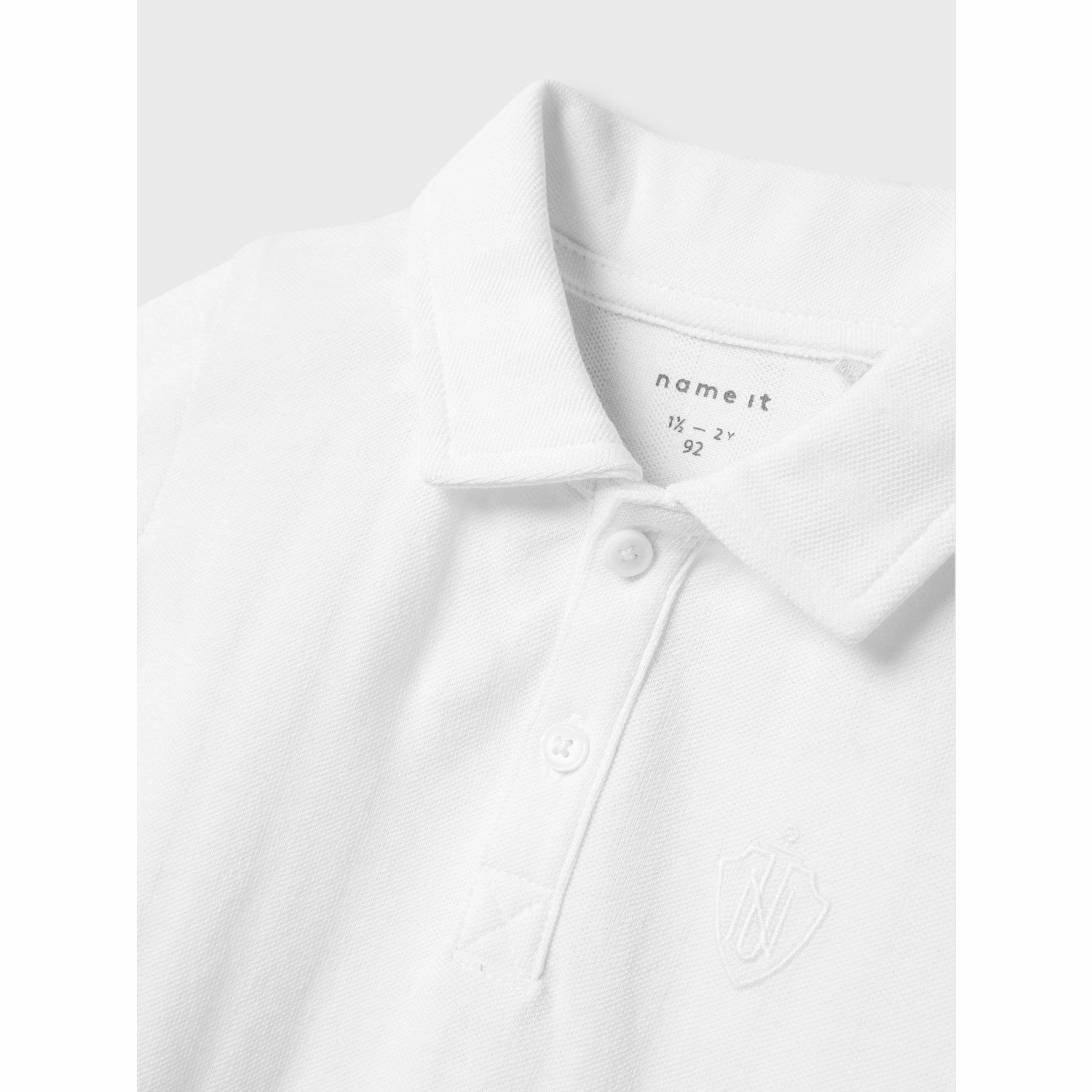 Travel Essential Name It Bright White Fene Polo