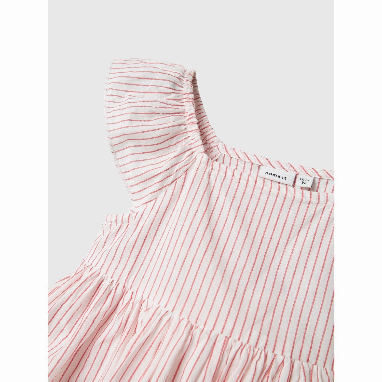 Lace-Sleeve Relaxed Look Name It Bright White Fesinne Dress