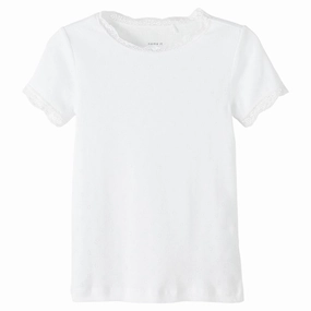 Classic Color Name it Bright White Fraluna Slim T-Shirt