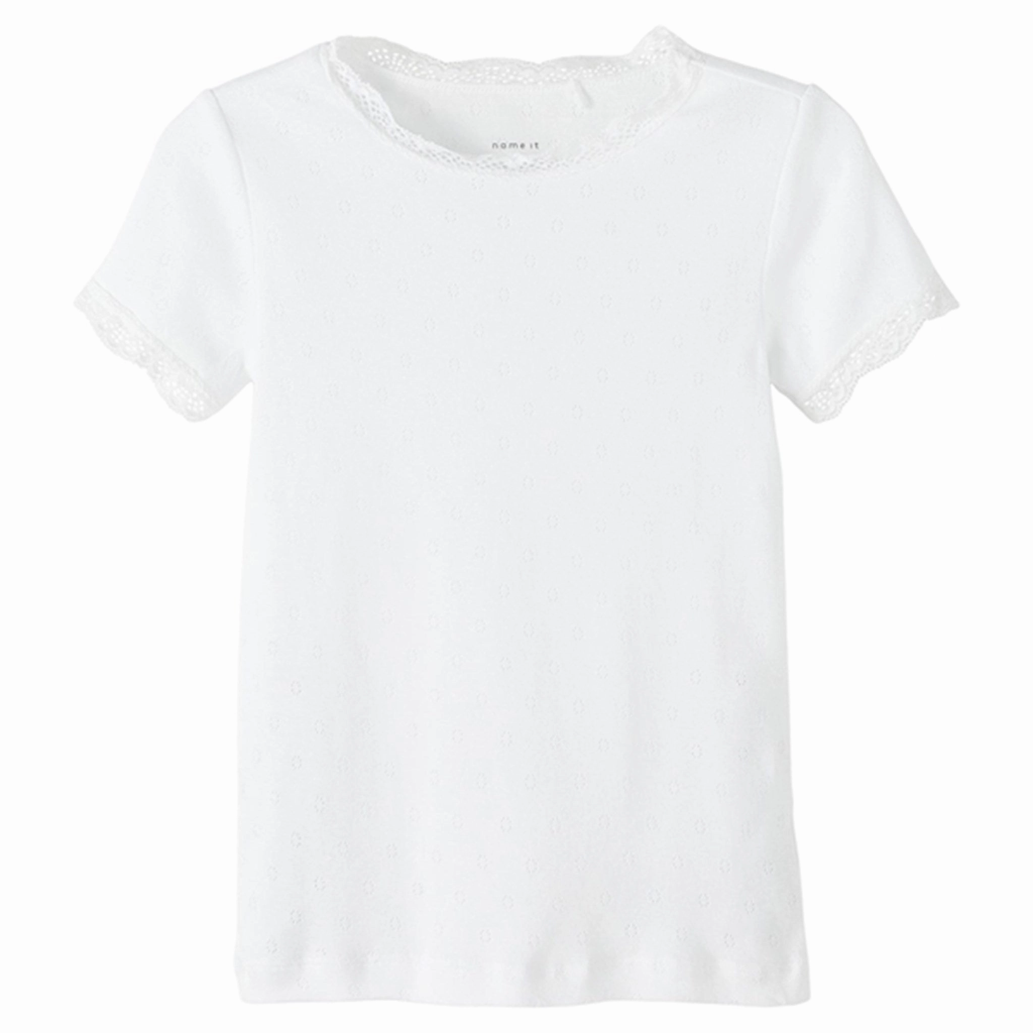 Classic Color Name it Bright White Fraluna Slim T-Shirt