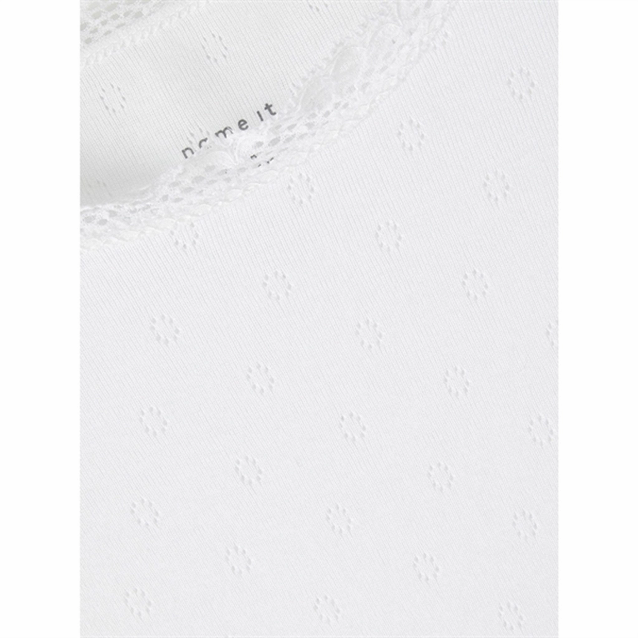 Name it Bright White Fraluna Slim T-Shirt Organic Cotton Blend