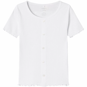 Anti Static Treatment Name It Bright White Hady Short T-Shirt