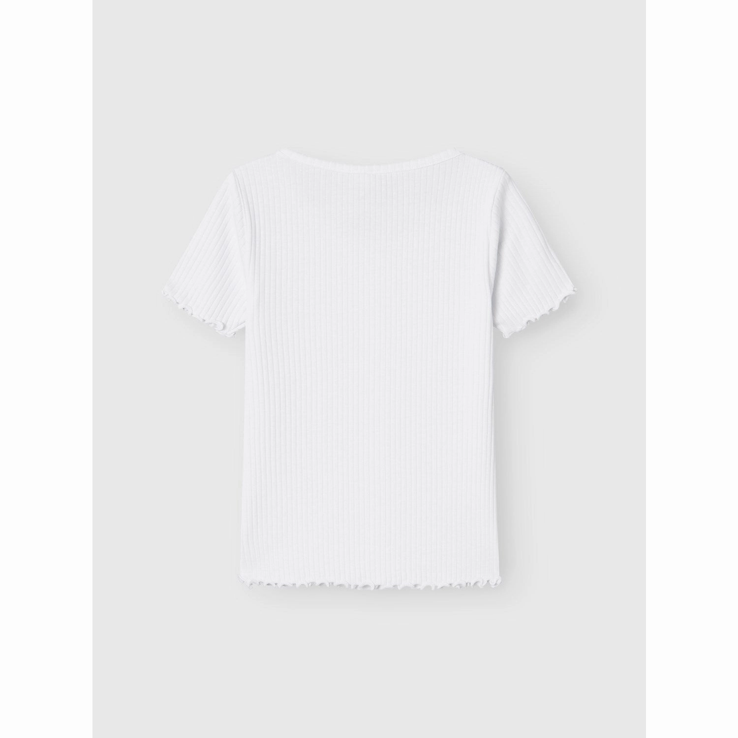 Name It Bright White Hady Short T-Shirt Weekend Ready Non Toxic Printing