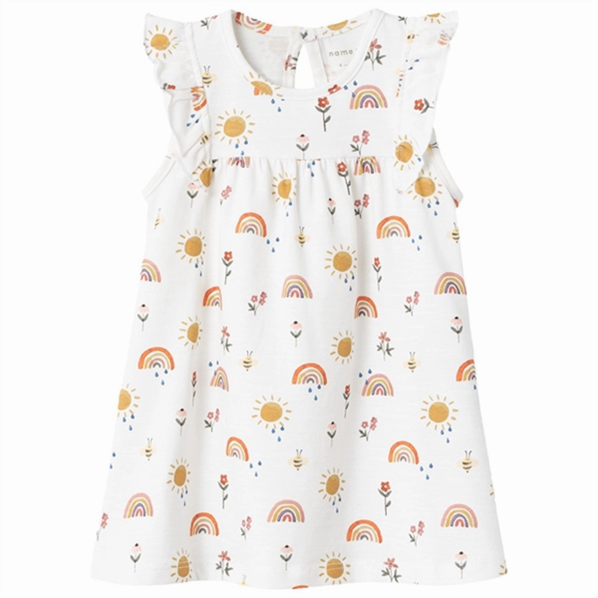 Breezy Comfort Glossy Fabric Name it Bright White Hania Dress