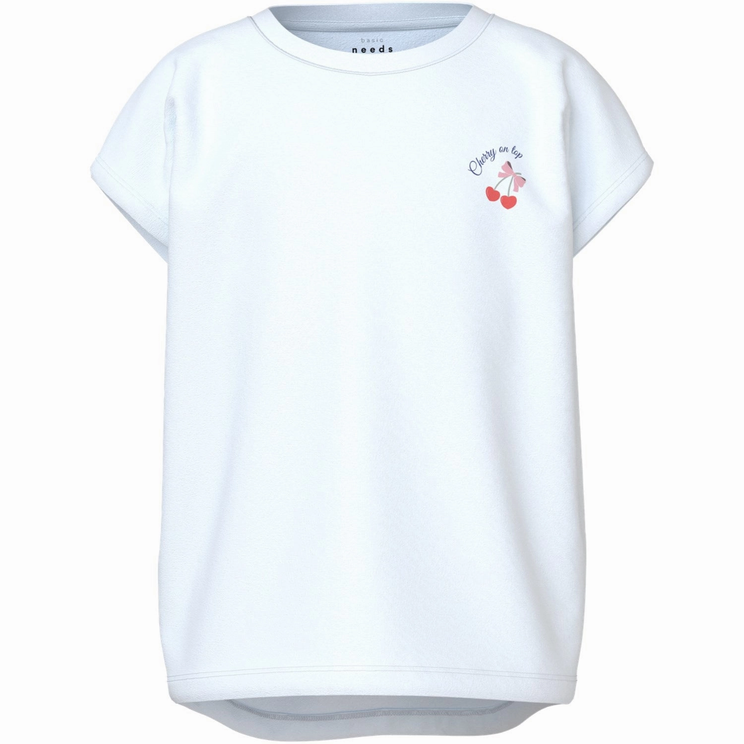 Timeless casual wear Name It Bright White Heart Cherry Varutti Capsl Loose T-Shirt
