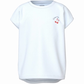 Timeless casual wear Name It Bright White Heart Cherry Varutti Capsl Loose T-Shirt