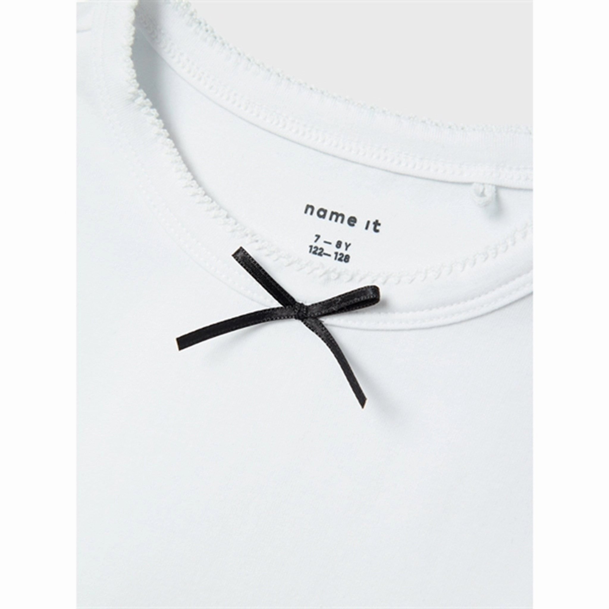Odor-resistant Subtle Embroidery Name it Bright White Hejane T-Shirt