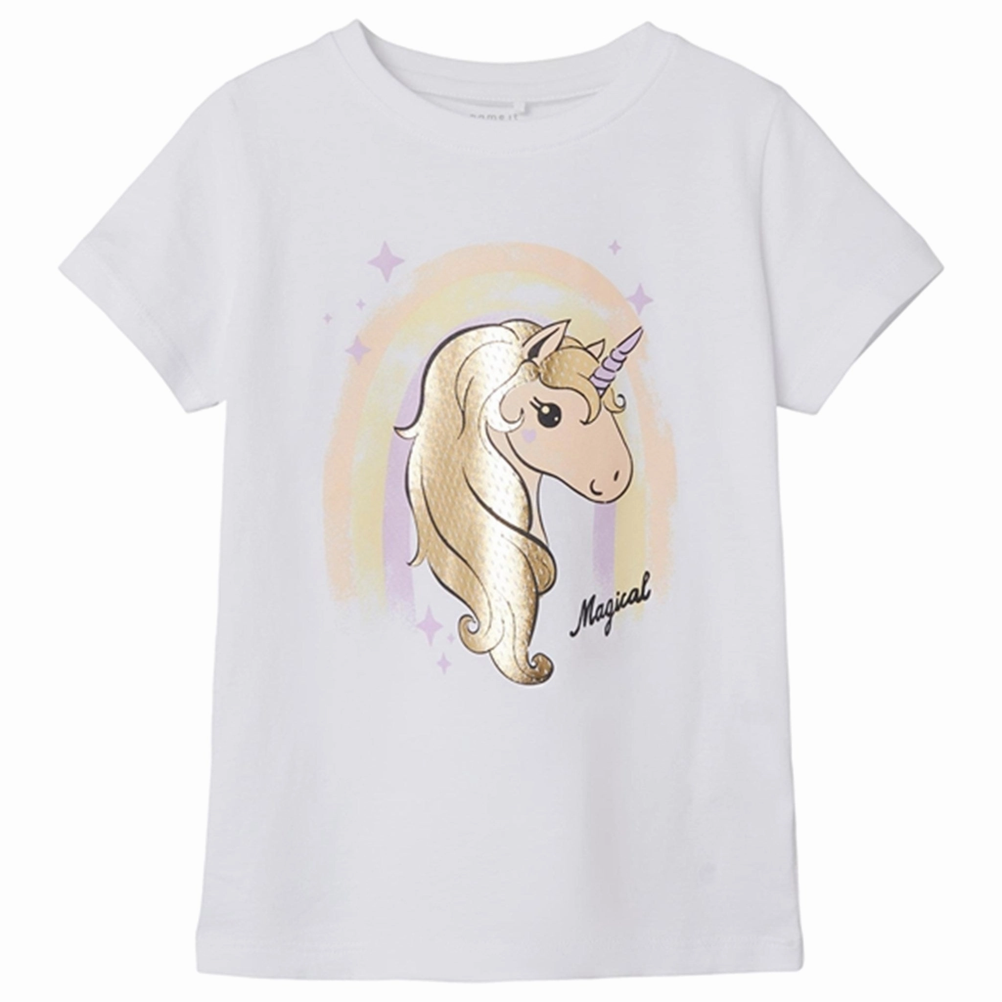 Leather combination Name it Bright White Hiba T-Shirt