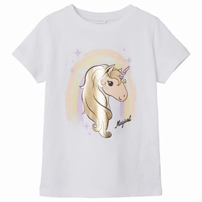 Leather combination Name it Bright White Hiba T-Shirt