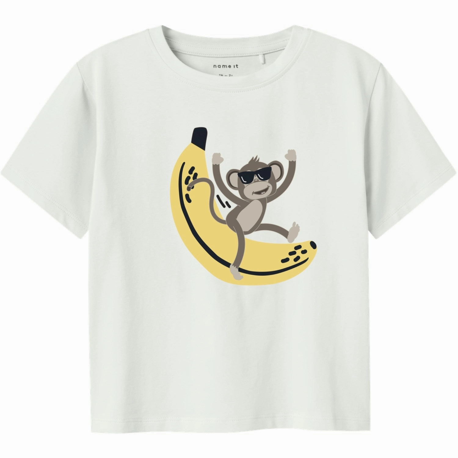 Name It Bright White Jax Regular T-Shirt Fuzz Free Surface