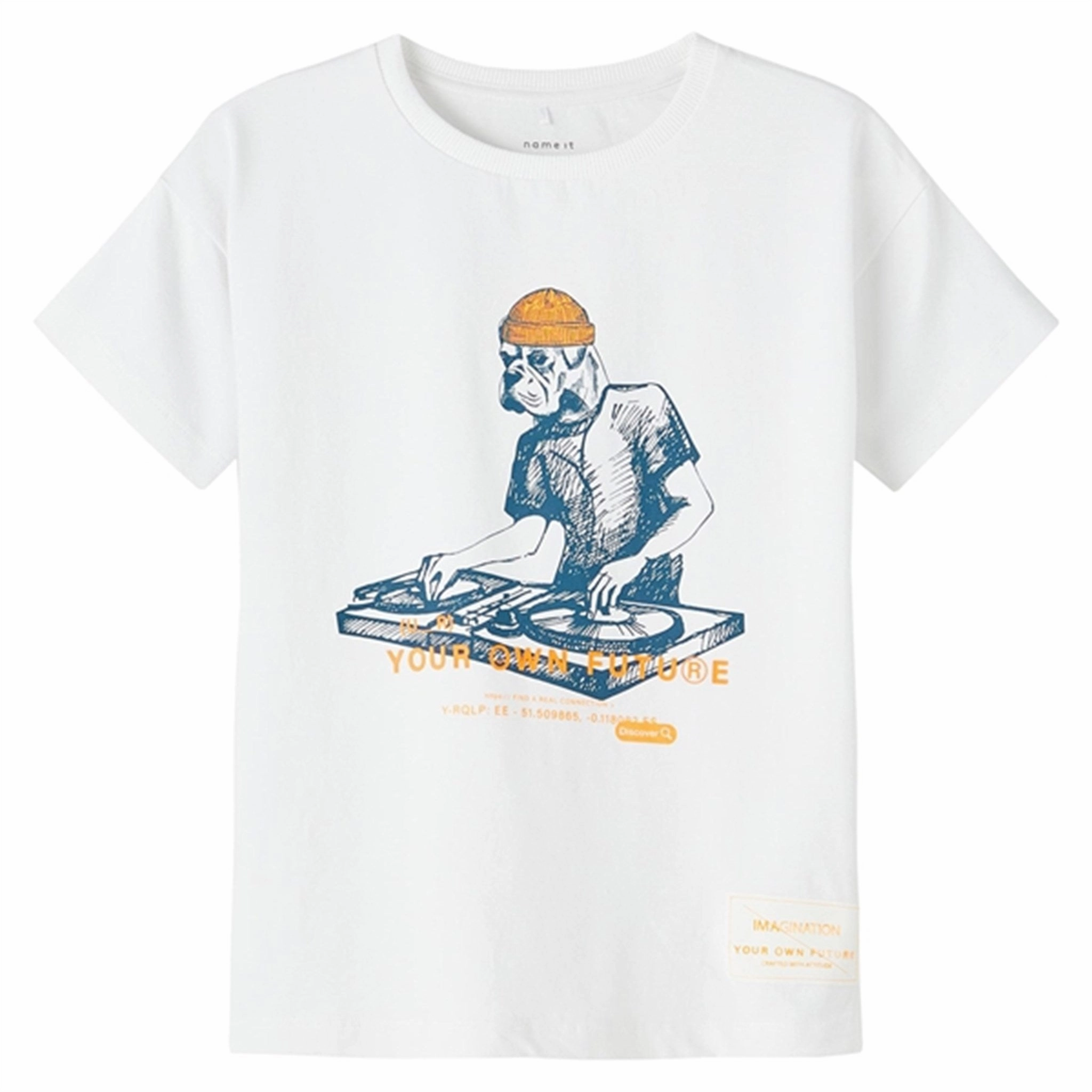 Vibrant Prints Name it Bright White Jolars T-Shirt