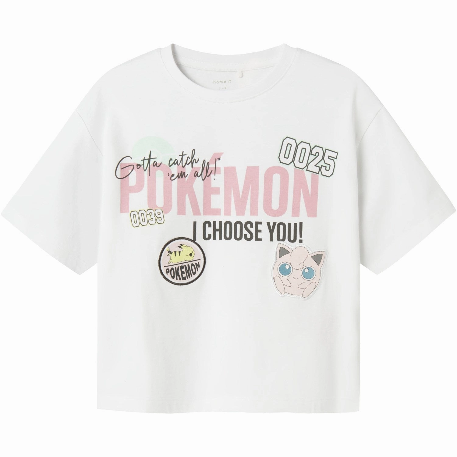 Name It Bright White Morana Pokemon T-Shirt Zero Waste Production