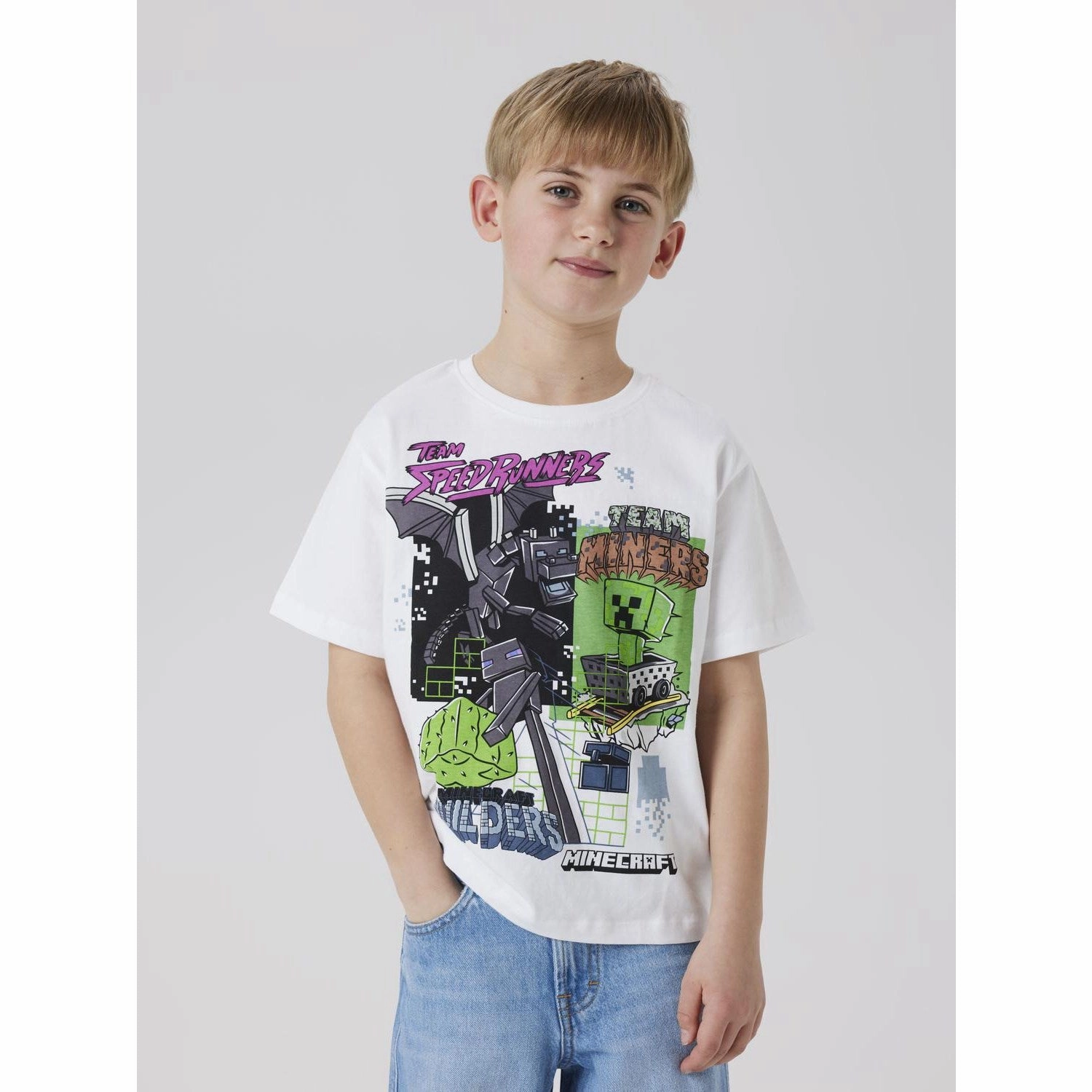 Name It Bright White Nkmjahi Minecraft Nreg Ss Top Noos Bfu Playful Design
