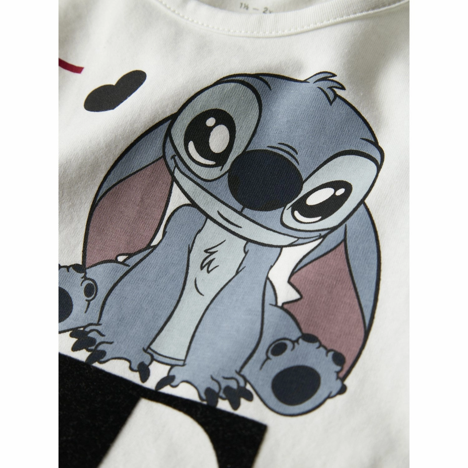 Name It Bright White Nmfjamin Stitch Ls Top Box Noos Wdi Urban Wear Abstract print