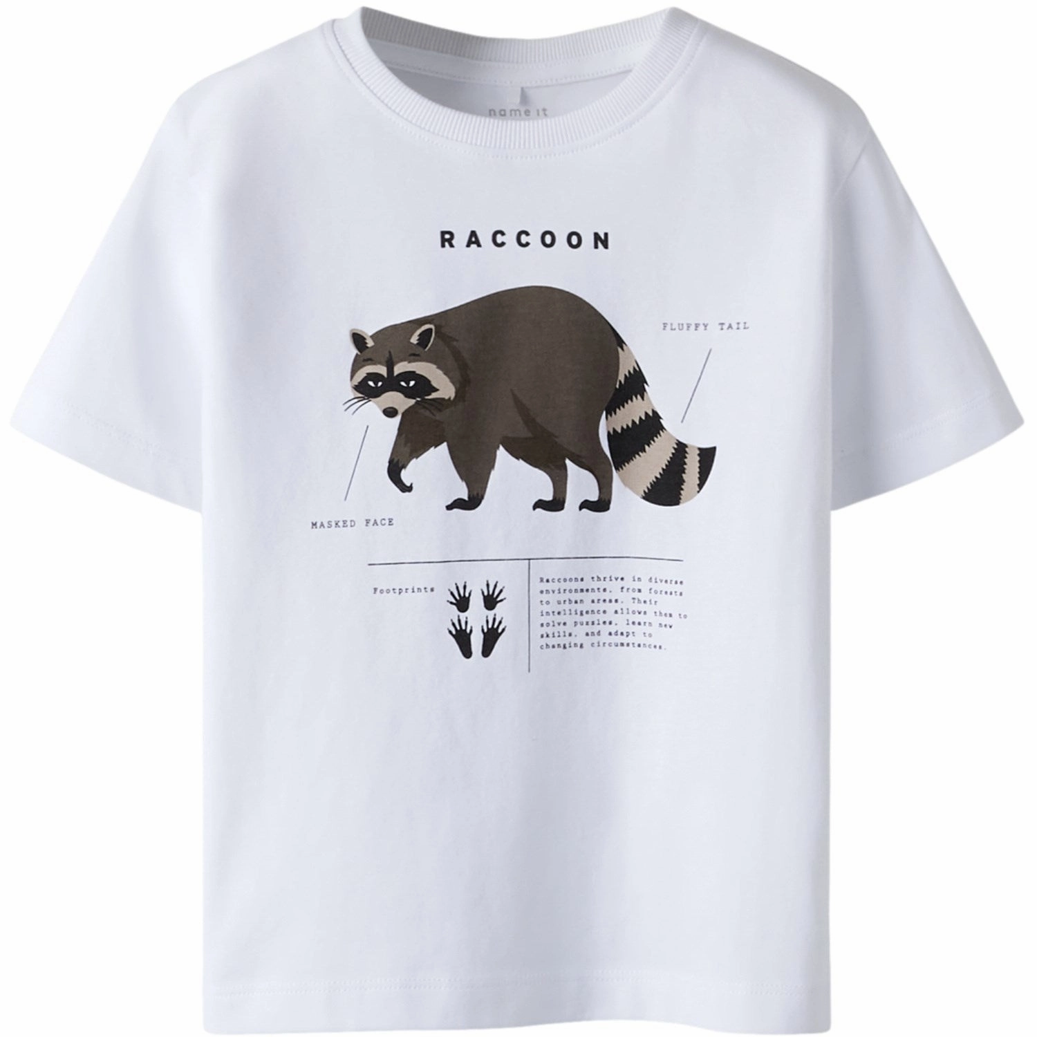 Stretch Knit Name It Bright White Nmmkester Ss Nreg Top