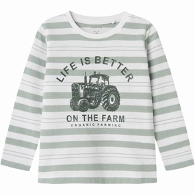 Trendy Vibes Non Irritating Tags Name It Bright White Nmmlandon Ls Top