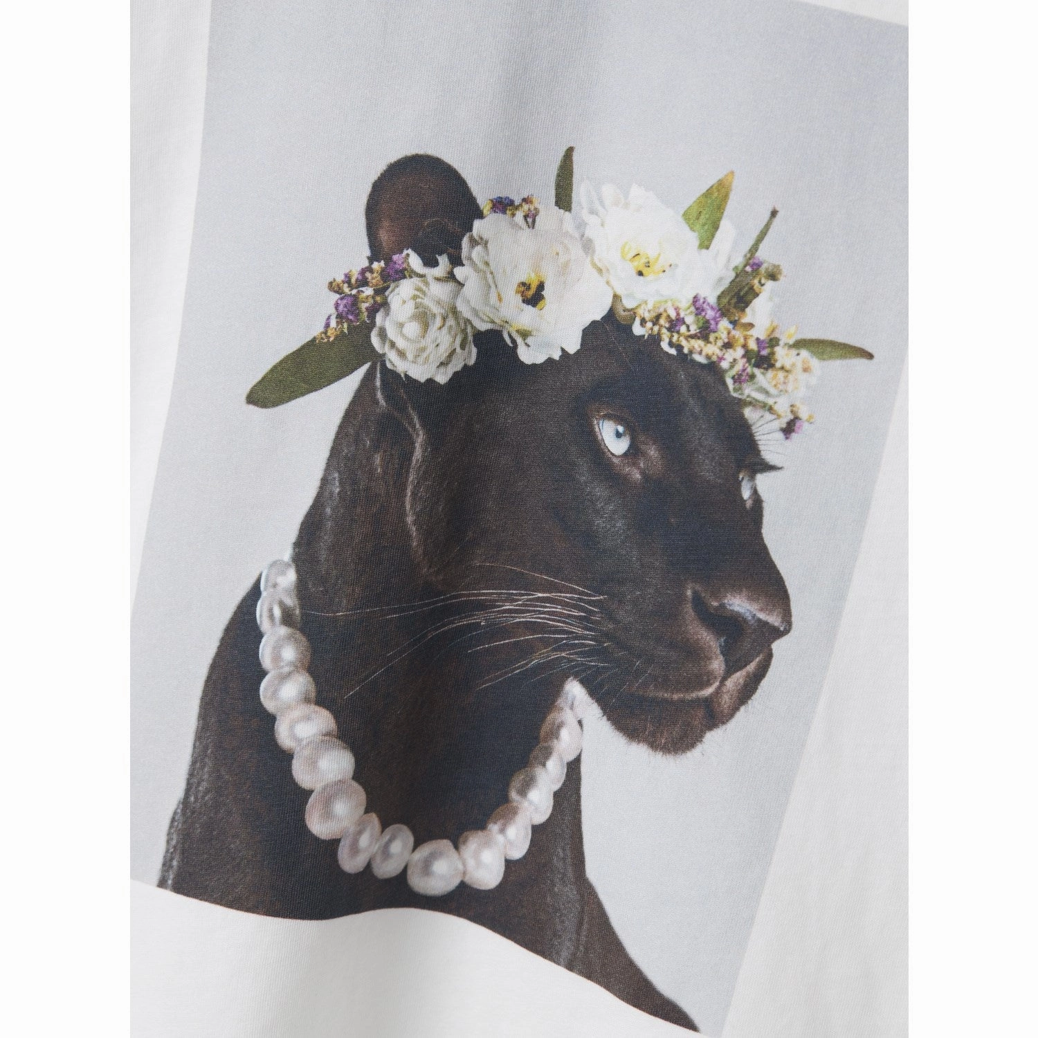 FunctionalPockets Cozy Feel Name It Bright White Panther Nkfvotea Ss Nreg Top