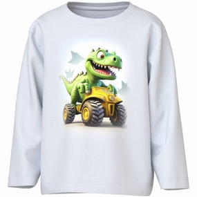 Name It Bright White Race Dino Voto Regular Blouse Backpacking Trip High-End Finish