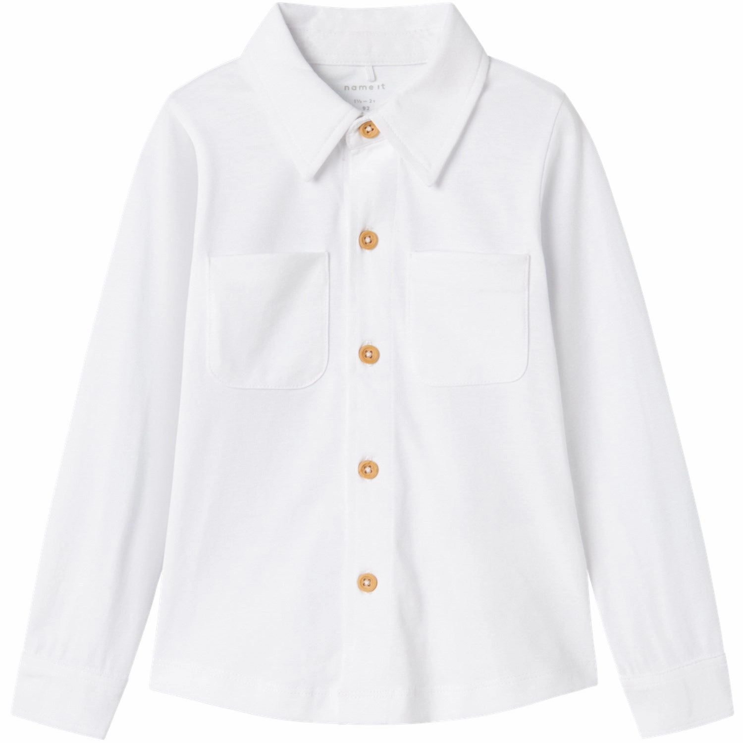 Smooth Texture Name It Bright White Ronald Jersey Shirt