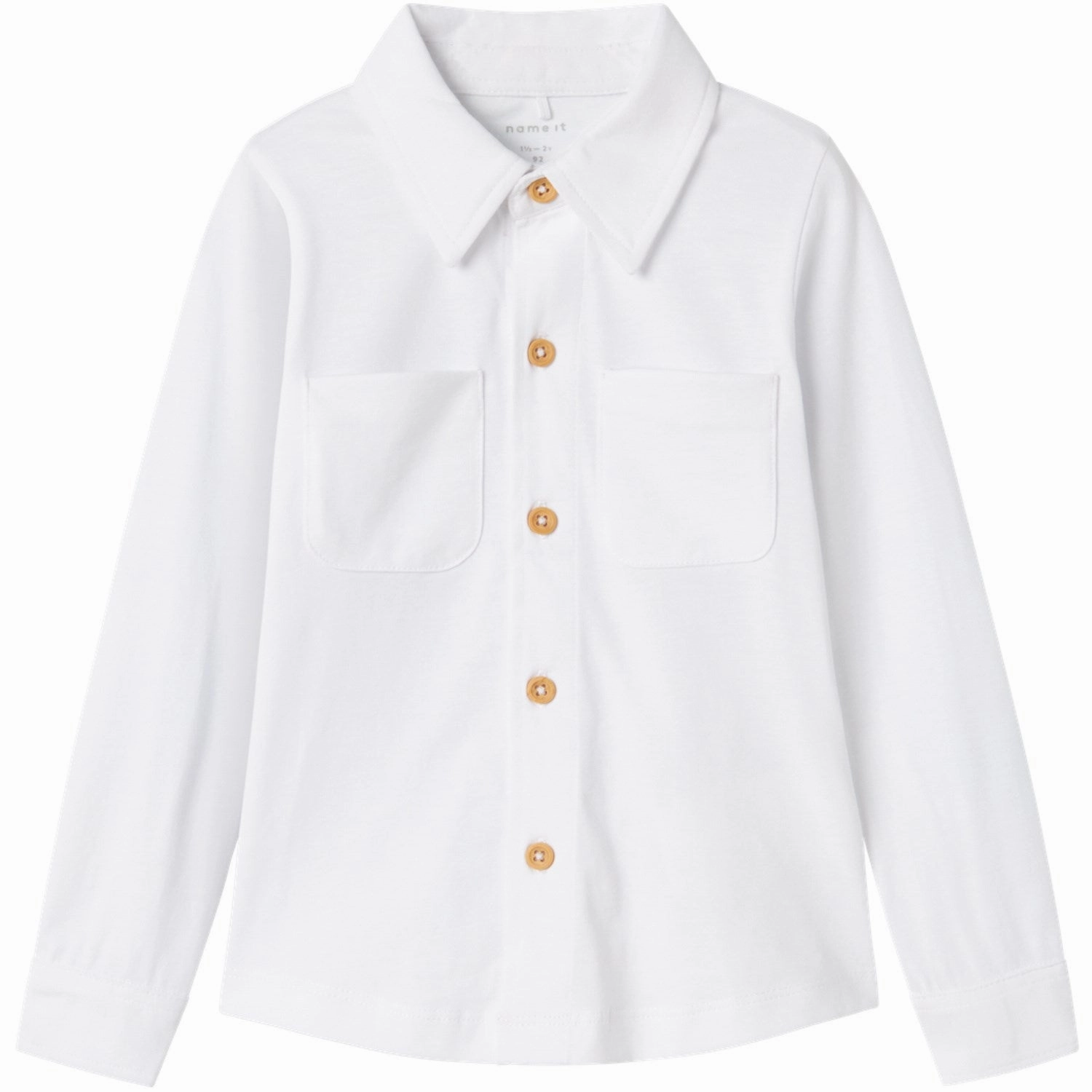 Name It Bright White Ronald Jersey Shirt Functional Design